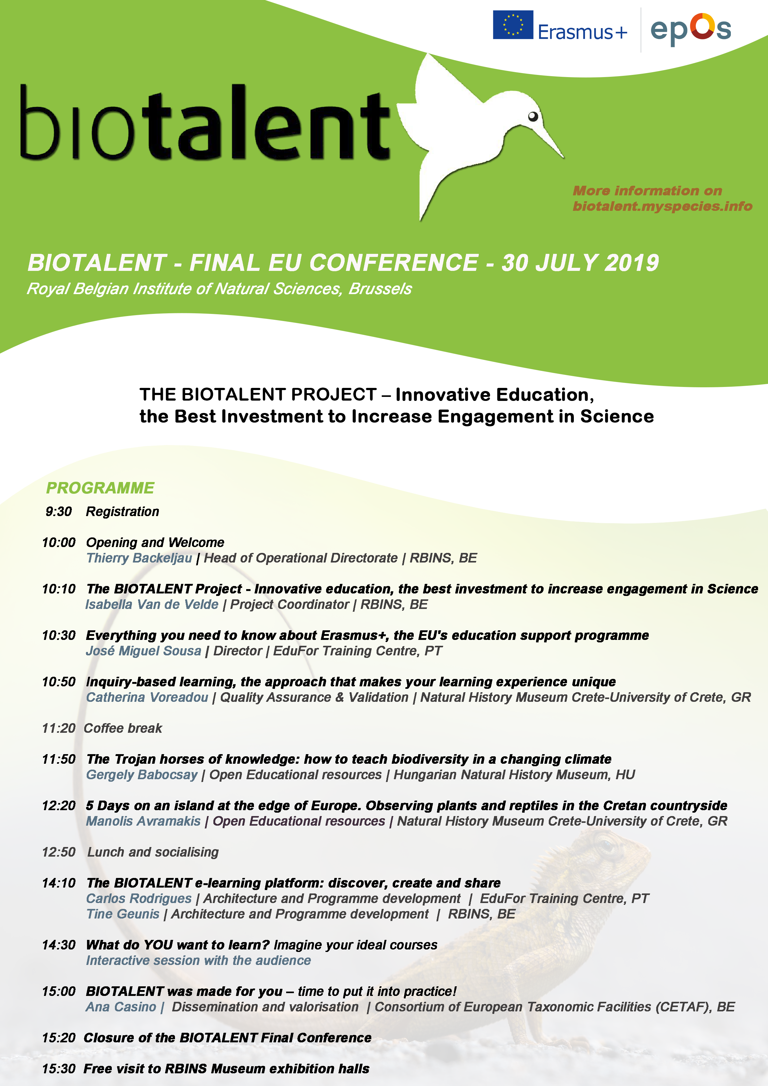 Biotalent Program conference new